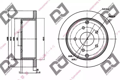 Тормозной диск DJ PARTS BD1197